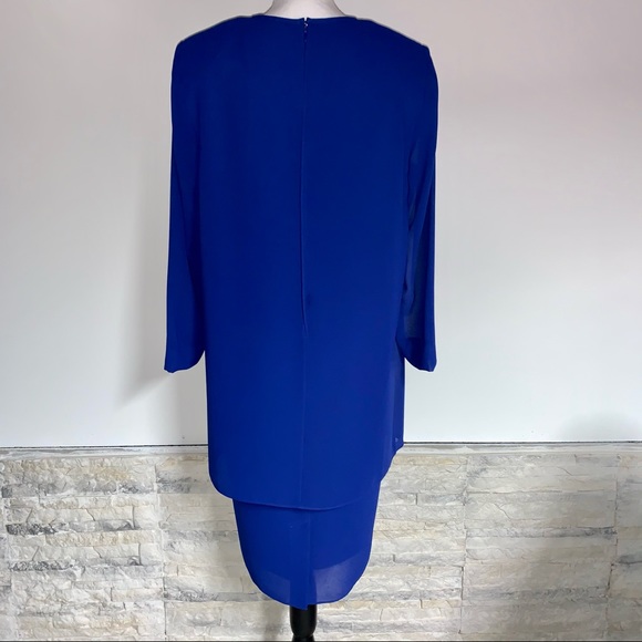 VIRGO Formal Wear Size 12 Royal Blue Dress - Picture 6 of 10
